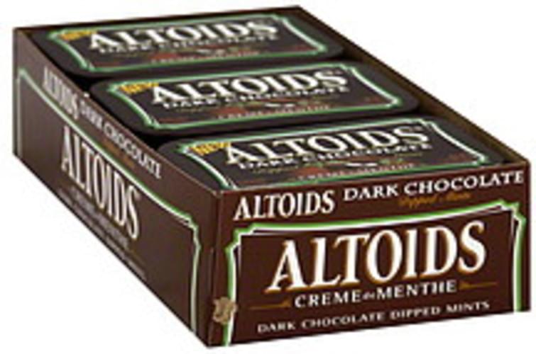 Altoids Dark Chocolate Dipped, Creme de Menthe Mints 6 ea, Nutrition