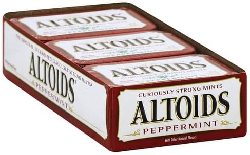Altoids Curiously Strong, Peppermint Mints - 6 ea, Nutrition ...