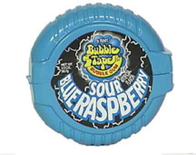 Bubble Tape Sour Blue Raspberry Bubble Gum 2 oz, Nutrition