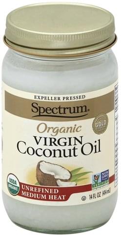 Spectrum Virgin, Organic, Unrefined Coconut Oil - 14 oz, Nutrition ...