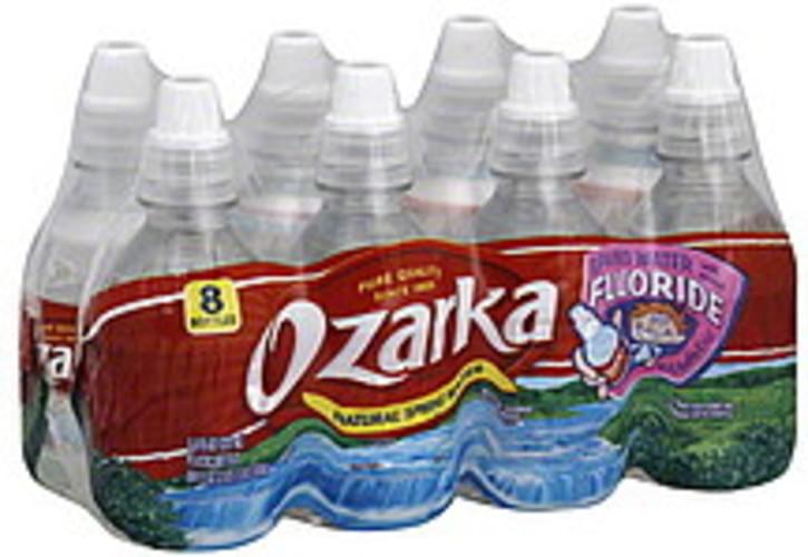 Ozarka Natural Spring, With Added Fluoride Water 8 ea, Nutrition