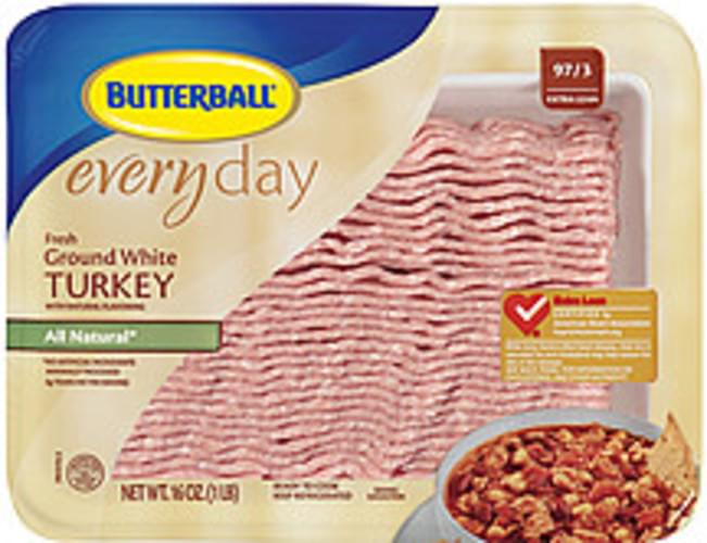 Butterball Everyday Fresh All Natural White 97 3 Extra Lean Ground butterball-everyday-fresh-all-natural-white-97-3-extra-lean-ground
