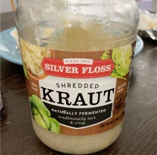 Silver Floss Shredded Sauerkraut 16 oz, Nutrition Information Innit