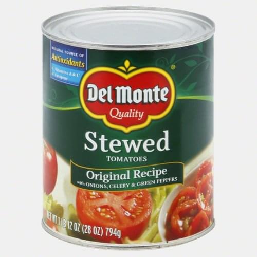 Del Monte Stewed, Original Recipe Tomatoes 28 oz, Nutrition