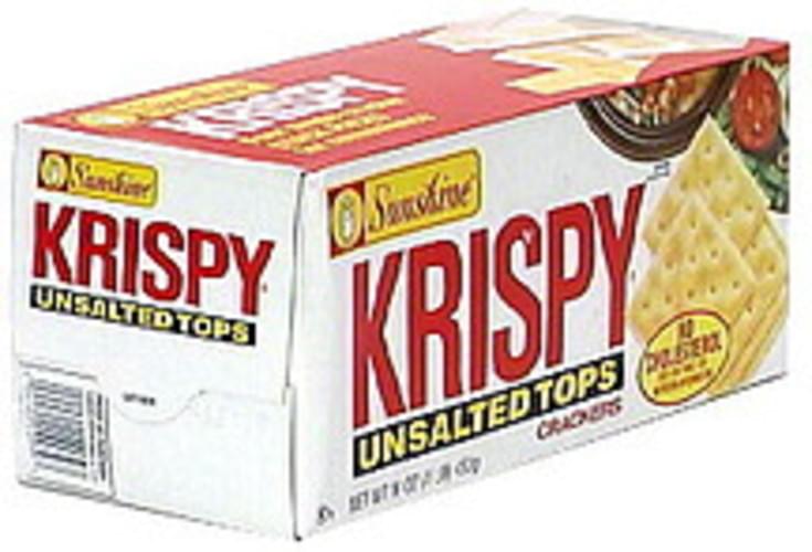 Sunshine Unsalted Tops Crackers 16 oz, Nutrition Information Innit