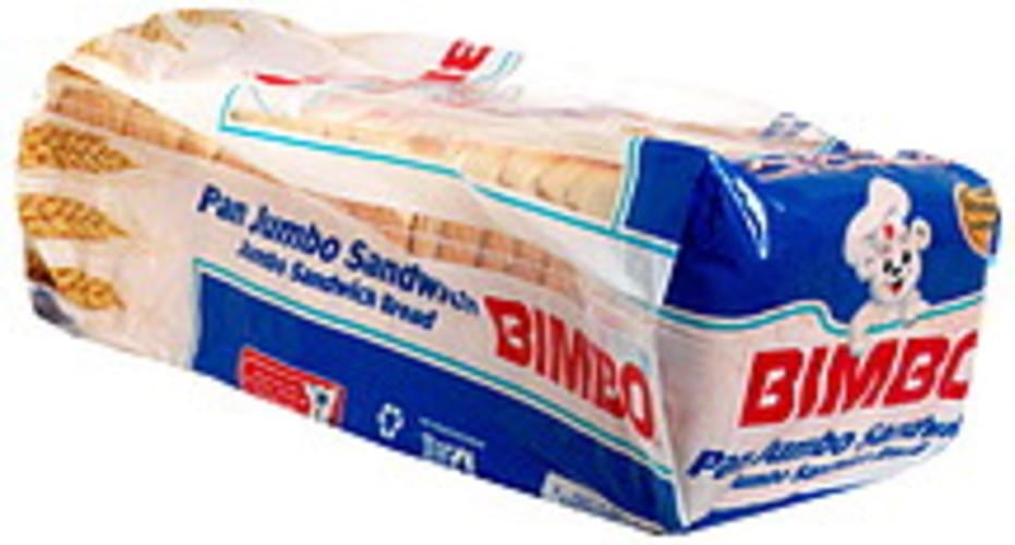 Bimbo Jumbo Sandwich Bread 24 oz, Nutrition Information Innit