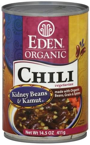 Eden Organic, Vegetarian, Kidney Beans & Kamut Chili - 14.5 oz