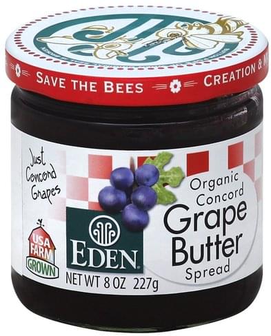 Eden Organic Concord Grape Butter Spread - 8 oz