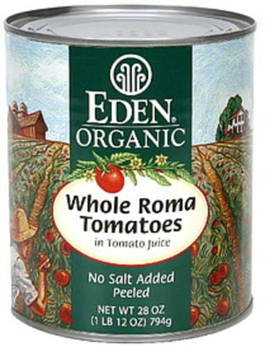 Eden in Tomato Juice Whole Roma Tomatoes - 28 oz