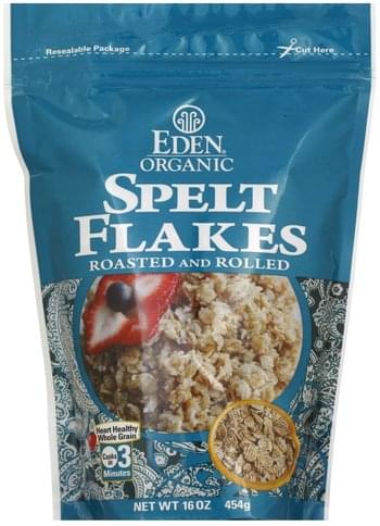 Eden Roasted and Rolled Spelt Flakes - 16 oz