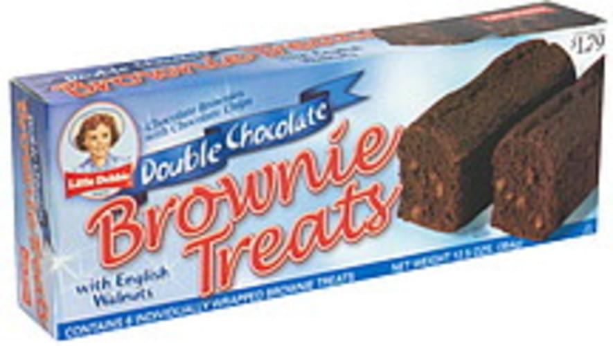 Little Debbie Double Chocolate Brownie Treats with English Walnuts 6