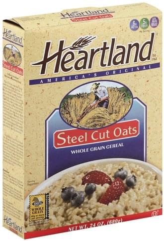 Heartland Whole Grain, Steel Cut Oats Cereal - 24 oz