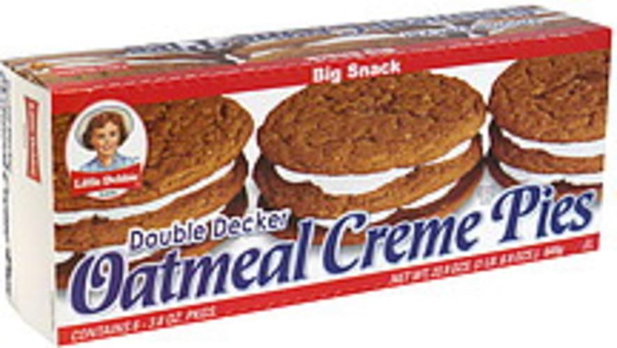 Little Debbie Double Decker, Big Snack Oatmeal Creme Pies - 6 ea ...