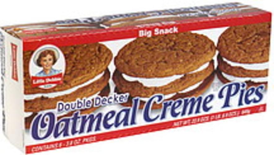 Little Debbie Double Decker, Big Snack Oatmeal Creme Pies 6 ea