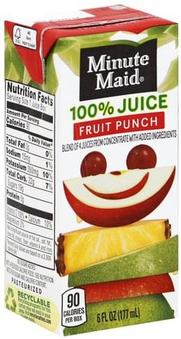 minute maid apple juice nutrition information