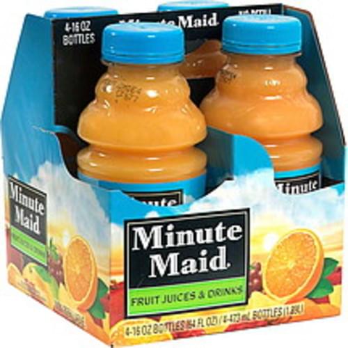 Minute Maid Original with Calcium Orange Juice 4 ea, Nutrition