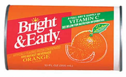 bright and early orange juice