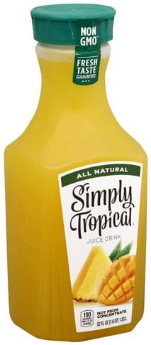 Simply tropical juice new arrivals