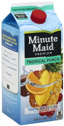 Minute Maid Tropical Punch 59 Oz Nutrition Information Innit