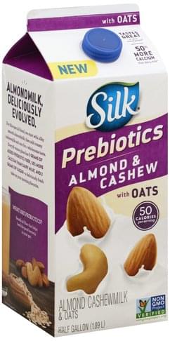 Silk Prebiotics, & Oats Almond Cashewmilk - 0.5 gl
