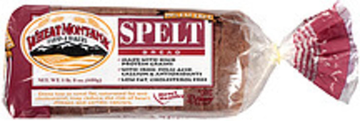 Wheat Montana Farms & Bakery Spelt Bread 18, Nutrition Information