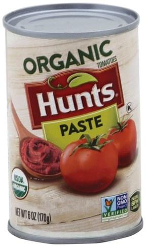Hunts Organic Tomato Paste - 6 oz