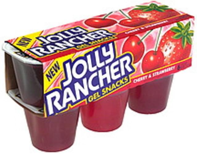 Jolly Rancher Cherry & Strawberry Gel Snacks 6 ea, Nutrition