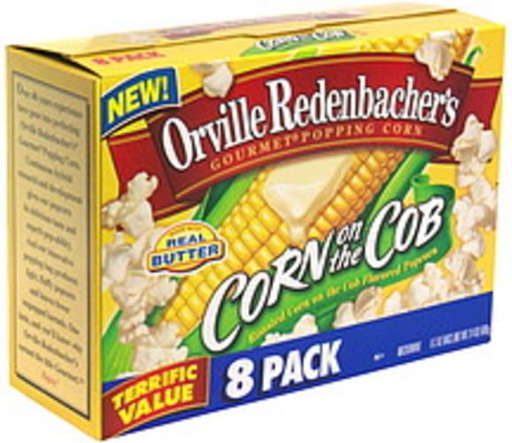 Orville Redenbachers Corn on the Cob Gourmet Popping Corn 8 ea