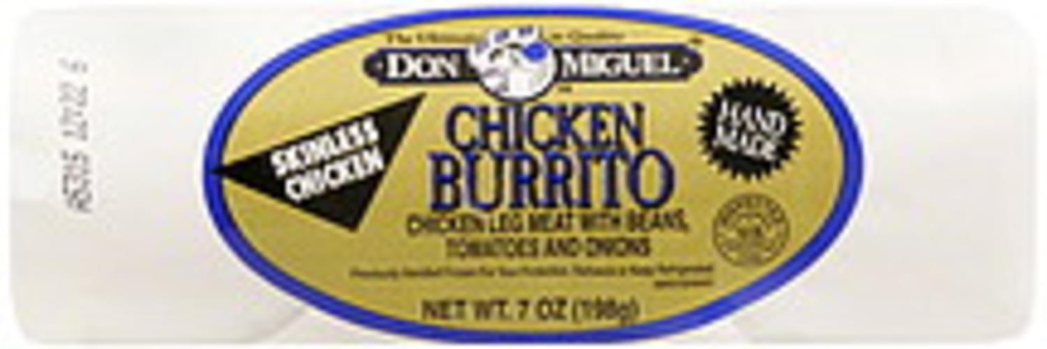 Don Miguel Chicken Burrito 7 Oz Nutrition Information Innit Don Miguel Chicken Burrito 7 Oz Nutrition Information Innit
