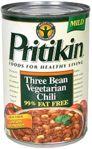 Pritikin Mild Three Bean Vegetarian Chili - 15 oz