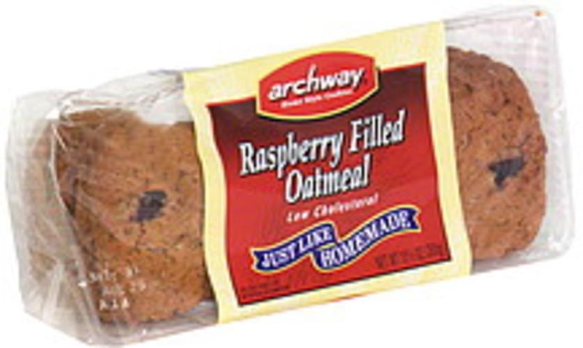 Raspberry Filled Cookies With Oatmeal