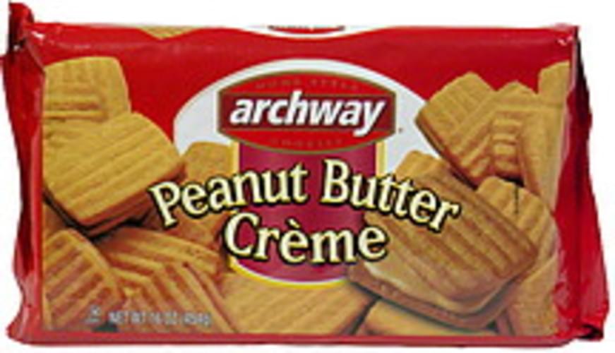 Archway Peanut Butter Creme Cookies 16 oz, Nutrition Information Innit