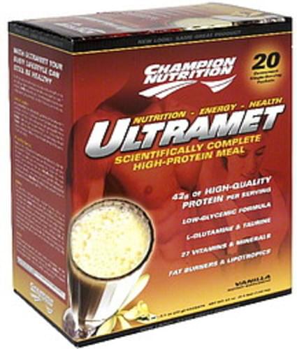 Champion Nutrition Vanilla High-Protein Meal Supplement - 20 ea