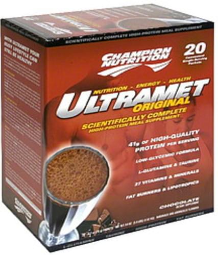 Champion Nutrition Chocolate High-Protein Meal Supplement - 20 ea
