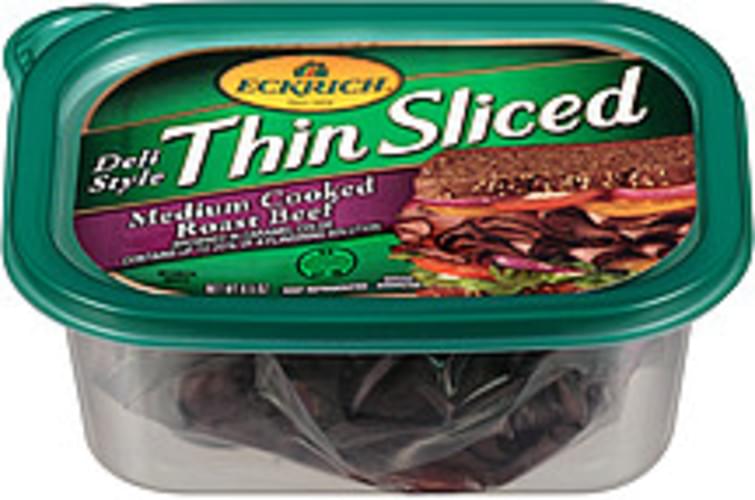 Eckrich Thin Sliced Medium Cooked Roast Beef 6.5 oz, Nutrition
