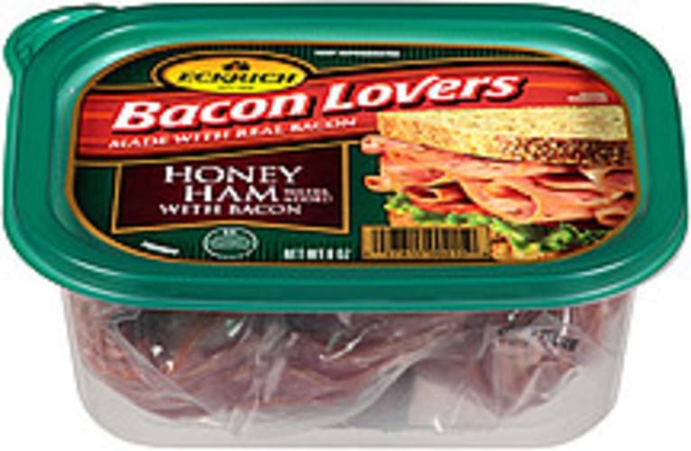 Eckrich Bacon Lovers Honey Ham 8 oz, Nutrition Information Innit