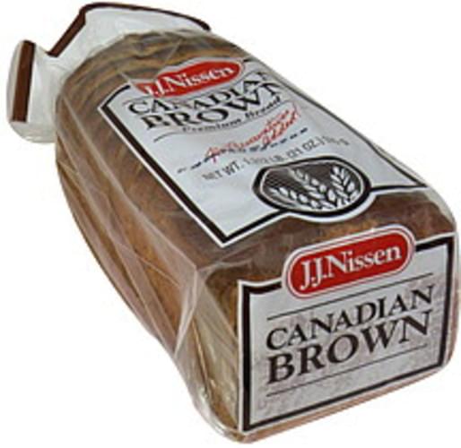 J.J. Nissen Canadian Brown Premium Bread 1.31 lb, Nutrition