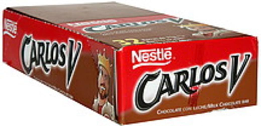 Carlos V Milk Chocolate Bar 32 ea, Nutrition Information Innit