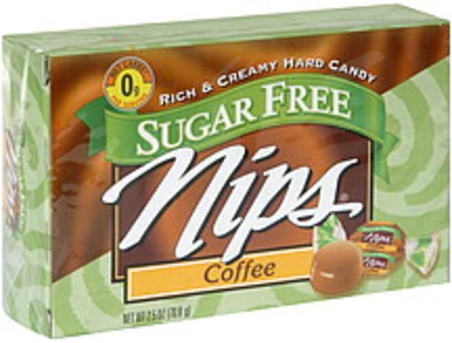 Nips Rich & Creamy, Coffee, Sugar Free Hard Candy 2.5 oz, Nutrition