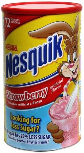 Nesquik Strawberry Powder - 40.7 oz, Nutrition Information | Innit