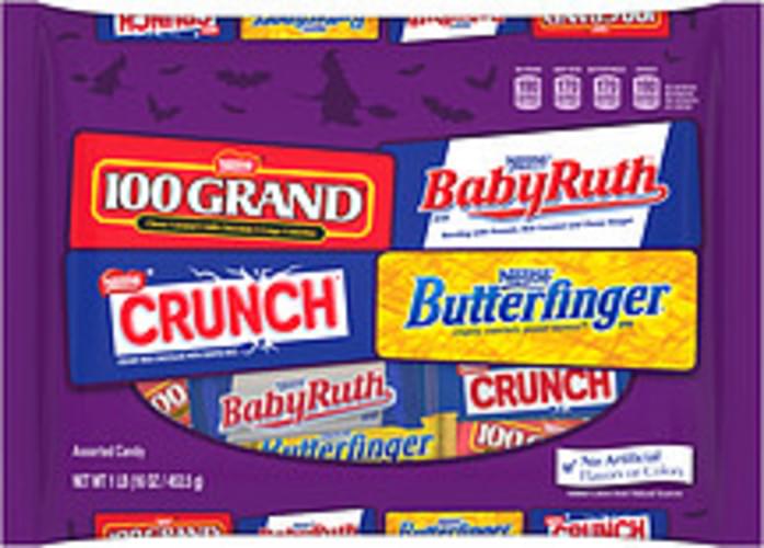 Nestle 100 Grand/Baby Ruth/Butterfinger/Crunch Variety Pack Chocolate