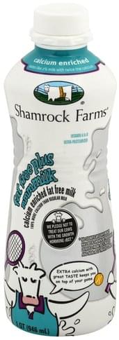 Shamrock Farms Fat Free Plus Milk - 1 QT