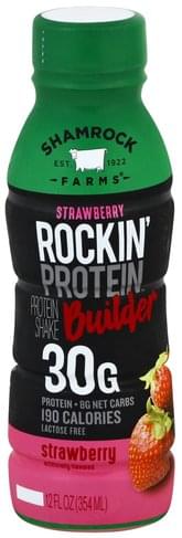 Shamrock Farms Builder, Strawberry Protein Shake - 12 oz