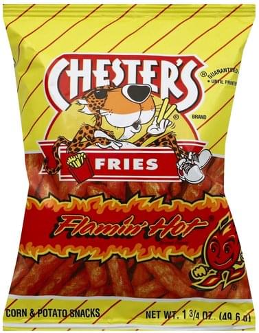 Chesters Fries Corn & Potato Snacks - 1.75 oz, Nutrition ...