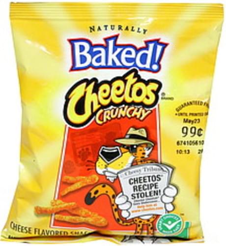 Cheetos Crunchy Cheese Flavored Snacks 2.13 oz, Nutrition Information