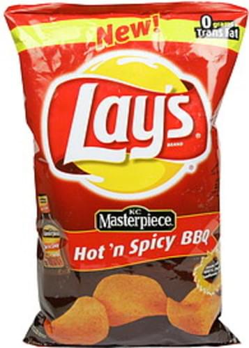 Lays KC Masterpiece, Hot 'n Spicy BBQ Potato Chips - 11 oz, Nutrition ...