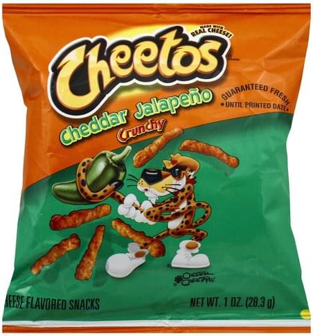  Cheetos Crunchy Cheddar Jalapeno Flavored Cheese