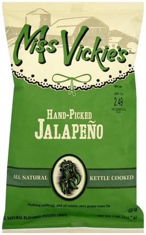 Miss Vickies Jalapeno Flavored Potato Chips 5 oz Nutrition Miss Vickies Jalapeno Flavored Potato Chips 5 oz Nutrition