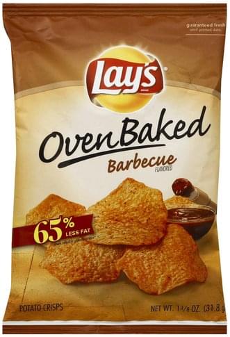 Lays Barbecue Flavored Potato Crisps - 1.125 oz, Nutrition Information ...