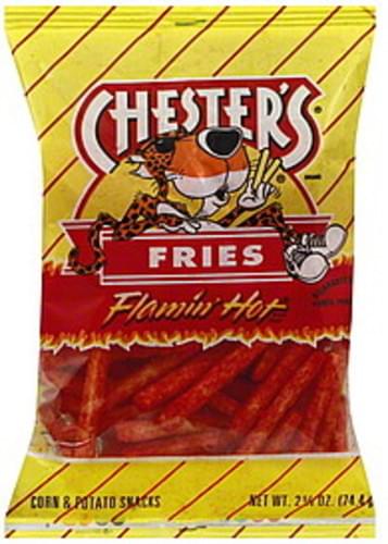 Chesters Flamin' Hot, Fries Chester's Flamin' Hot Fries Corn And Potato ...